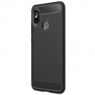 Xiaomi Mi 8 „Carbon“ cieta silikona (TPU) melns apvalks