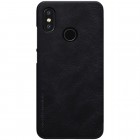 Greznais „Nillkin“ Qin sērijas ādas atvērams melns Xiaomi Mi 8 maciņš