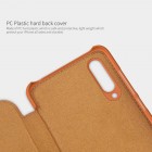 Xiaomi Mi 9 Lite greznais „Nillkin“ Qin sērijas ādas atvērams brūns maciņš, maks