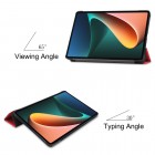 Xiaomi Pad 5 atvēramais sarkans maciņš