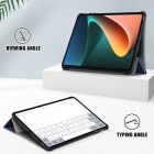 Xiaomi Pad 6 atvēramais ādas zils maciņš