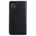 Xiaomi Poco C40 Solīds melns ādas atvērams maciņš