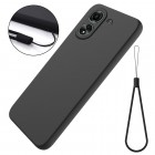 Xiaomi Redmi 13C (Poco C65) Shell cieta silikona (TPU) apvalks - melns