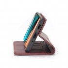 Xiaomi Poco F2 Pro CaseMe Retro solīds atvēramais ādas bordo maciņš - maks