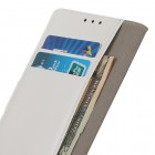 Xiaomi Poco F3 (Mi 11i) atvēramais ādas balts maciņš, grāmata (maks)