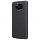Xiaomi Poco X3 (X3 Pro) Nillkin Frosted Shield melns plastmasas apvalks