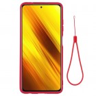 Xiaomi Poco X3 (X3 Pro) „Shell“ cieta silikona (TPU) sarkans apvalks