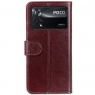 Xiaomi Poco X4 Pro sērijas brūns atvērams maciņš, maks