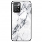 Xiaomi Redmi 10 „Marble“ cieta silikona (TPU) balts apvalks