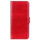 Xiaomi Redmi 12C atvēramais ādas sarkans maciņš (maks)