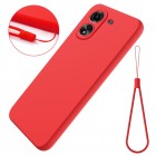 Xiaomi Redmi 13C (Poco C65) Shell cieta silikona (TPU) apvalks - sarkans