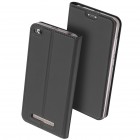 Xiaomi Redmi 4A „Dux Ducis“ Skin sērijas melns ādas atvērams maciņš