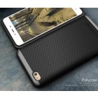 Xiaomi Redmi 4A „IPAKY“ cieta silikona (TPU) melns apvalks (apmales - pelekā krāsā)