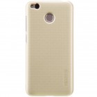 Xiaomi Redmi 4X Nillkin Frosted Shield zelta plastmasas apvalks + ekrāna aizsargplēve