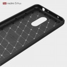 Xiaomi Redmi 5 Plus „Carbon“ cieta silikona (TPU) melns apvalks
