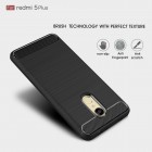 Xiaomi Redmi 5 Plus „Carbon“ cieta silikona (TPU) melns apvalks