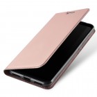Xiaomi Redmi 5 Plus „Dux Ducis“ Skin sērijas rozs ādas atvērams maciņš