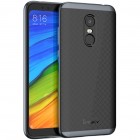 Xiaomi Redmi 5 Plus „IPAKY“ cieta silikona (TPU) melns apvalks (apmales - pelēkā krāsā)
