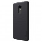 Xiaomi Redmi 5 Plus Nillkin Frosted Shield melns plastmasas apvalks + ekrāna aizsargplēve