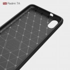 Xiaomi Redmi 7A „Carbon“ cieta silikona (TPU) melns apvalks