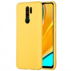 Xiaomi Redmi 9 Shell cieta silikona (TPU) dzeltens apvalks