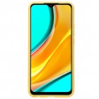 Xiaomi Redmi 9 Shell cieta silikona (TPU) dzeltens apvalks