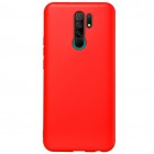 Xiaomi Redmi 9 Shell cieta silikona (TPU) sarkans apvalks
