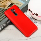 Xiaomi Redmi 9 Shell cieta silikona (TPU) sarkans apvalks