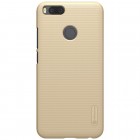 Xiaomi Mi A1 un Mi 5X Nillkin Frosted Shield zelta plastmasas apvalks + ekrāna aizsargplēve