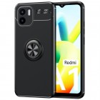 Xiaomi Redmi A2 (Redmi A1) „FOCUS“ Kickstand cieta silikona (TPU) melns apvalks