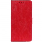 Xiaomi Redmi Go atvēramais ādas sarkans maciņš, grāmata (maks) 