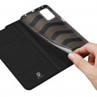 Xiaomi Redmi Note 10 Pro „Dux Ducis“ Skin sērijas melns atvērams maciņš, maks 