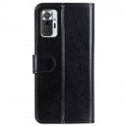 Xiaomi Redmi Note 10 Pro atvēramais ādas melns maciņš, grāmata (maks)