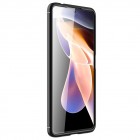 Xiaomi Redmi Note 11 Pro+ „Carbon“ cieta silikona (TPU) melns apvalks