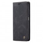 Xiaomi Redmi Note 12 Pro (Poco X5 Pro) CaseMe Retro solīds atvēramais ādas melns maciņš - maks