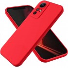 Xiaomi Redmi Note 12S Shell cieta silikona (TPU) apvalks - sarkans