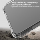 Xiaomi Redmi Note 14 Pro+ 5G "Imak" pastiprinātas aizsardzības cieta silikona (TPU) aribag dzidrs (caurspīdīgs) vāciņš