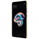 Xiaomi Redmi Note 5 2018 (Redmi Note 5 Pro) Nillkin Frosted Shield zelta plastmasas apvalks + ekrāna aizsargplēve
