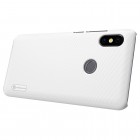 Xiaomi Redmi Note 5 2018 (Redmi Note 5 Pro) Nillkin Frosted Shield balts plastmasas apvalks + ekrāna aizsargplēve