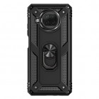 Xiaomi Redmi Note 9 Pro (Mi 10T Lite 5G) „Kickstand“ pastiprinātas aizsardzības melns apvalks
