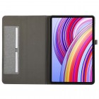 Xiaomi Redmi Pad Pro atvēramais pelēks tekstila maciņš - maks ar vietu, kur ielikt stylus