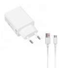 Oriģināls „Xiaomi“ Fast Charger MDY-11-EZ tīkla lādētājs - balts (33W) + USB Type-C vads