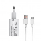 Oriģināls „Xiaomi“ Fast Charger MDY-11-EZ tīkla lādētājs - balts (33W) + USB Type-C vads