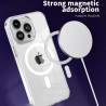 "Tubi" MagSafe Apple iPhone 14 Pro Max dzidrs, caurspīdīgs cieta silikona apvalks aizmugurējais vāciņš