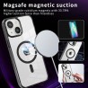 "Tubi" MagSafe Apple iPhone 15 Plus dzidrs, caurspīdīgs cieta silikona apvalks aizmugurējais vāciņš