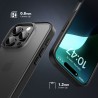 Apple iPhone 16 Pro Max "IPAKY" Matt dzidrs (caurspīdīgs) silikona apvalks (apmales zilā krāsā)