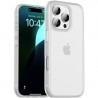 Apple iPhone 16 Pro Max "IPAKY" Matt dzidrs (caurspīdīgs) silikona apvalks (apmales baltā krāsā)