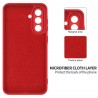 Samsung Galaxy A36 "Shell" cieta silikona (TPU) apvalks - sarkans