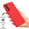 Samsung Galaxy A36 "Shell" cieta silikona (TPU) apvalks - sarkans