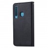 Samsung Galaxy A9 2018 Boyu Solid atvēramais melns maciņš - maks